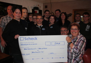 Bikerstammtisch Saar überreicht Spende an Biker SaarLorLux e.V.