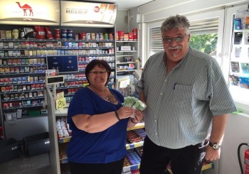 500,oo € Spende von der „Tankstelle am Saar Basar“