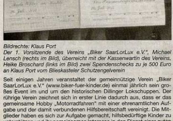 Aktueller Beitrag im Blieskasteler Nachrichtenblatt